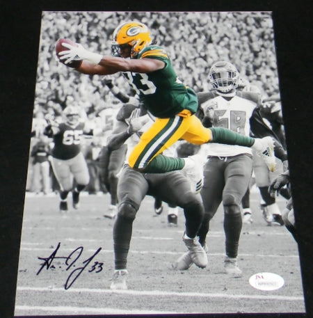 Aaron Jones Autographed Green Bay Packers Speed Mini Helmet