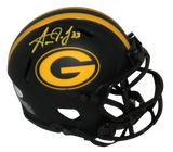 Aaron Jones Autographed Green Bay Packers Speed Eclipse Mini Helmet