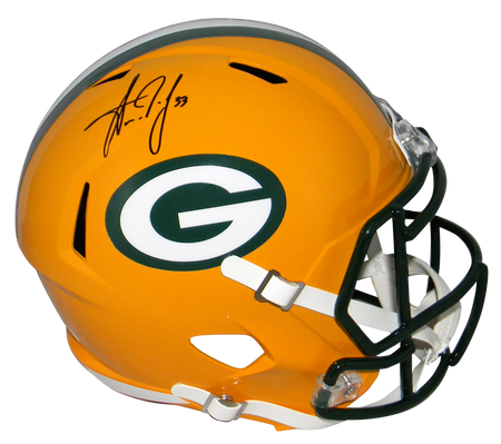 Aaron Jones Autographed Green Bay Packers Speed Mini Helmet