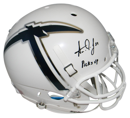 Aaron Jones Autographed Green Bay Packers Full-Size Speed Replica Helmet w/ Go Pack Go