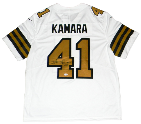 Alvin Kamara Autographed New Orleans Saints Full-Size Camo Replica Helmet
