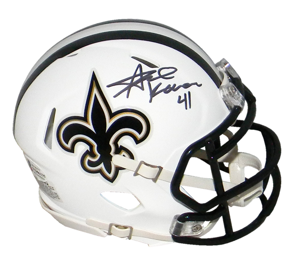 Alvin Kamara Autographed New Orleans Saints White Speed Mini Helmet –  Signature Sports Marketing