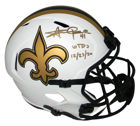Alvin Kamara Autographed New Orleans Saints Full-Size Speed Replica Helmet