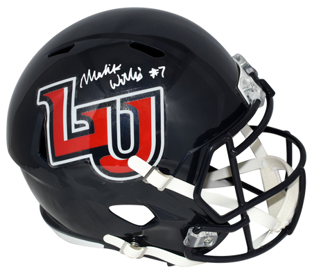 Malik Willis Autographed Liberty Flames Full-Size Speed Authentic Helmet (Navy)