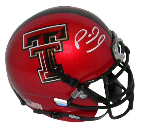 Patrick Mahomes Autographed Texas Tech Red Raiders Mini Helmet (white)
