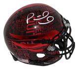 Patrick Mahomes Autographed Texas Tech Red Raiders Mini Helmet (Never Quit)