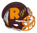 Terry McLaurin Autographed Washington Redskins AMP Speed Mini Helmet