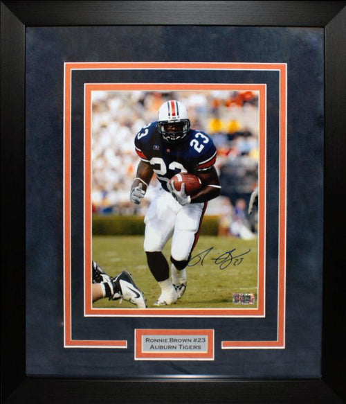 Ronnie Brown Autographed Auburn Tigers 8x10 Framed Photograph