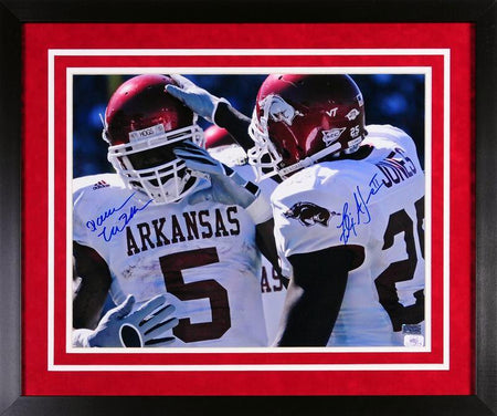 Joe Johnson Autographed Arkansas Razorbacks 8x10 Framed Photograph