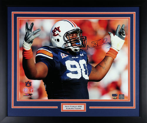 Nick Fairley Autographed Auburn Tigers 16x20 Framed Photograph (PhotoFile)