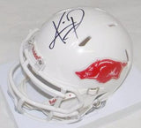 Knile Davis Autographed Arkansas Razorbacks Mini Helmet