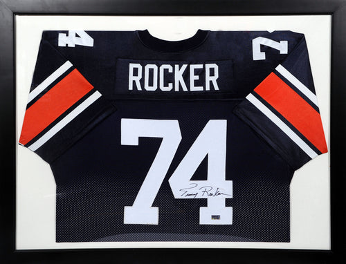 Tracy Rocker Autographed Auburn Tigers #74 Framed Jersey