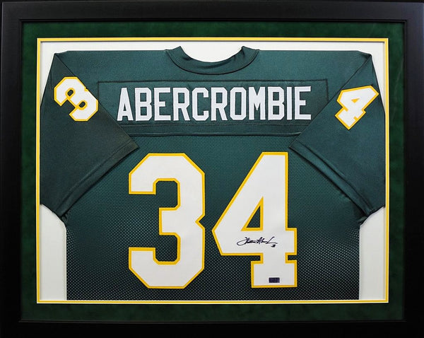 Walter Abercrombie Autographed Baylor Bears #34 Framed Jersey