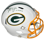 Aaron Jones Autographed Green Bay Packers White Full-Size Replica Helmet