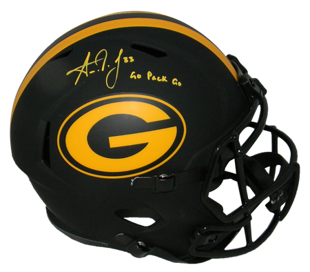 Aaron Jones Autographed Green Bay Packers Speed AMP Mini Helmet