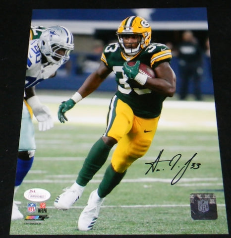 Aaron Jones Autographed Green Bay Packers Speed Chrome Mini Helmet –  Signature Sports Marketing