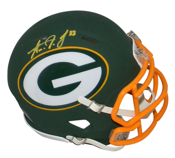 Aaron Jones Autographed Green Bay Packers Speed AMP Mini Helmet