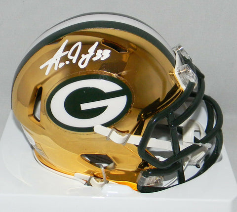 Aaron Jones two-tone chrome speed flex helmet – Legacy Sports Memorabilia