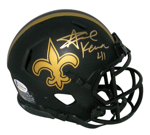 Alvin Kamara Autographed New Orleans Saints Eclipse Speed Mini Helmet