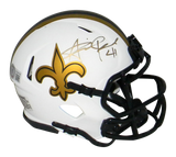 Alvin Kamara Autographed New Orleans Saints Lunar Speed Mini Helmet