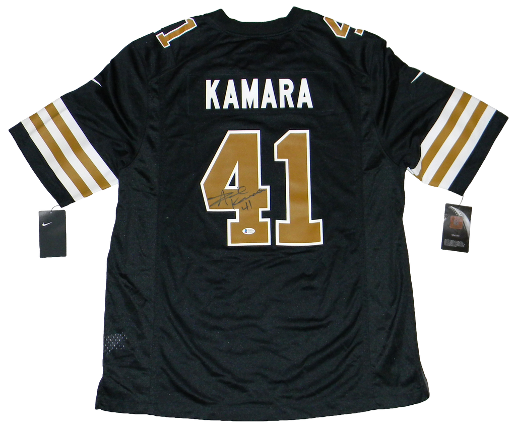 New Orleans New Orleans Saints No41 Alvin Kamara Black Men's Nike Big Team Logo Player Vapor Limited NFL Jersey