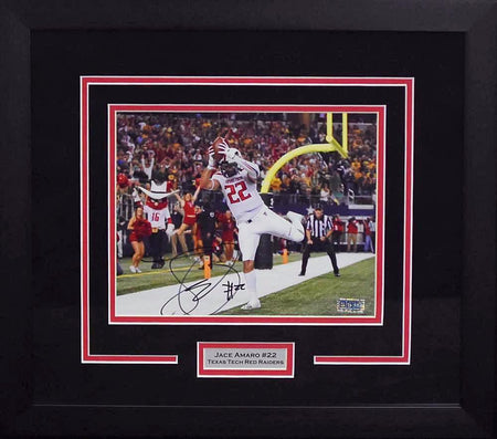 Kliff Kingsbury Autographed Texas Tech Red Raiders 8x10 Framed Photograph (Collage)