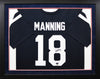 Archie Manning Autographed Ole Miss Rebels #18 Framed Jersey - Navy