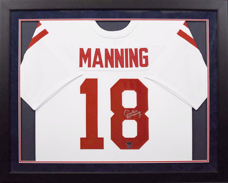 Eli Manning Autographed Ole Miss Rebels #10 Framed Jersey