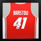 Cameron Bairstow Autographed New Mexico Lobos #41 Framed Jersey