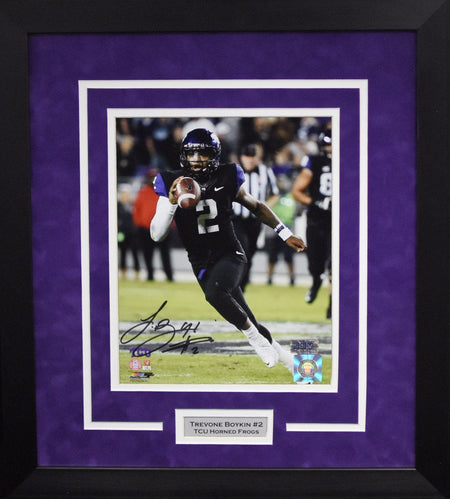 Josh Doctson Autographed TCU Horned Frogs 8x10 Framed Photograph (Solo)