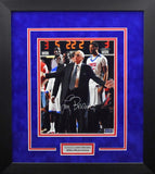 Larry Brown Autographed SMU Mustangs 8x10 Framed Photograph