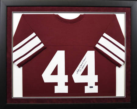 Darren Lewis Autographed Texas A&M Aggies #25 Framed Jersey