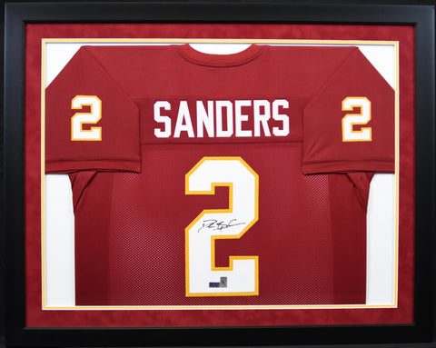 Deion Sanders Impact Jersey Framed Photo