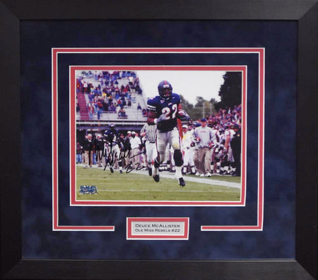 Laquon Treadwell Autographed Ole Miss Rebels #1 Framed Jersey