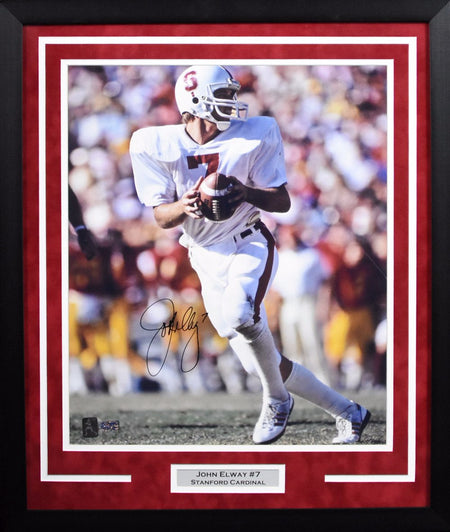 Ty Montgomery Autographed Stanford Cardinal 8x10 Framed Photograph (vs Cal)