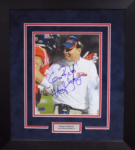 Michael Oher Autographed Ole Miss Rebels #74 Framed Jersey