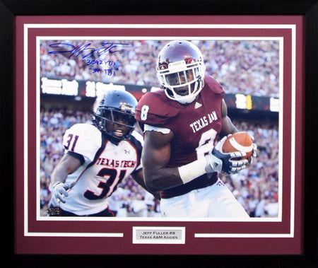 Johnny Holland Autographed Texas A&M Aggies 8x10 Framed Photograph (Solo)