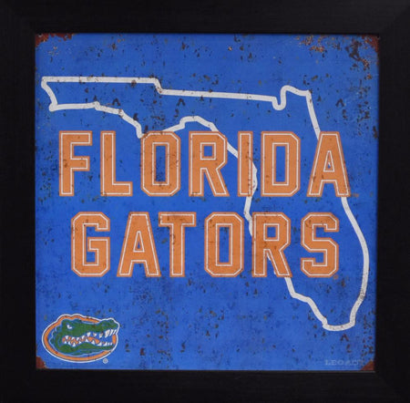 Florida Gators 12x12 Framed Tin Sign - Logo