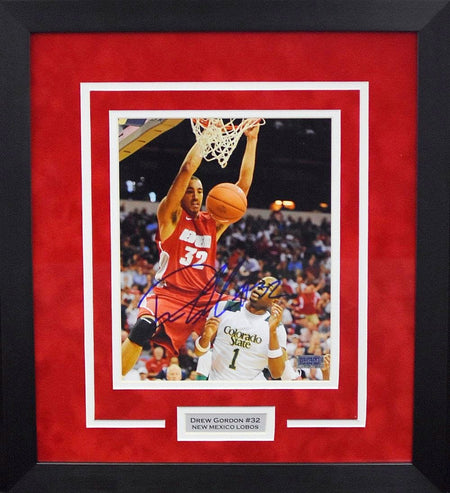 Kendall Williams Autographed New Mexico Lobos 8x10 Framed Photograph (46 pts)