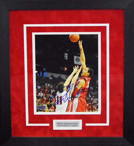 Cameron Bairstow Autographed New Mexico Lobos #41 Framed Jersey