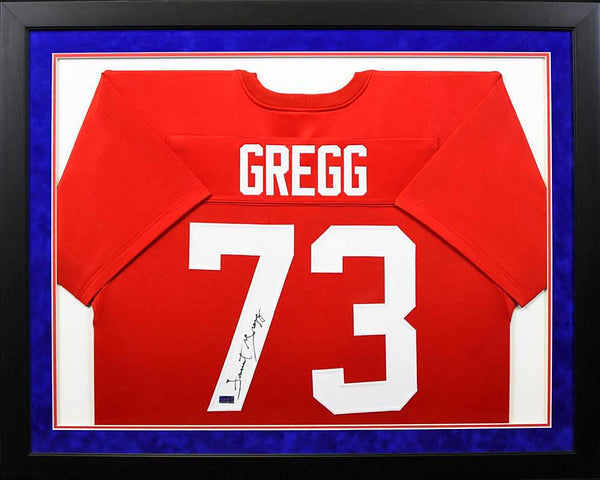 Forrest Gregg Autographed SMU Mustangs #73 Framed Jersey