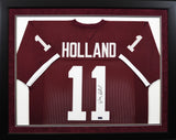 Johnny Holland Autographed Texas A&M Aggies #11 Framed Jersey