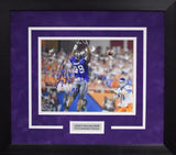 Jerry Hughes Autographed TCU Horned Frogs 8x10 Framed Photograph (vs Boise State)