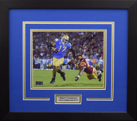 Gary Beban Autographed UCLA Bruins 8x10 Framed Photograph (vs USC)