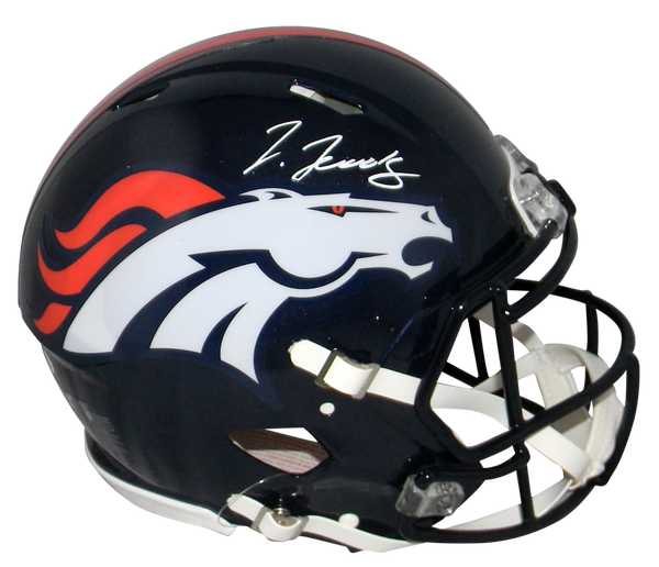 Jerry Jeudy Autographed Denver Broncos Full-Size Speed Authentic Helmet
