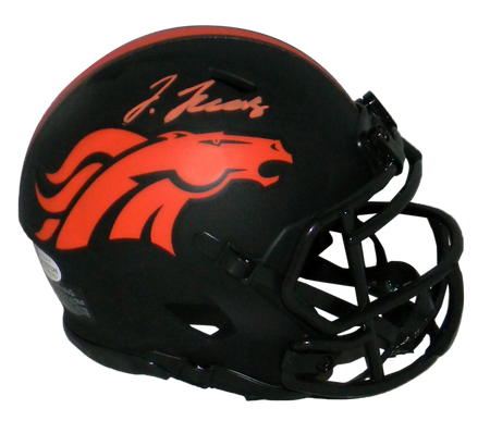 Jerry Jeudy Autographed Denver Broncos AMP Speed Mini Helmet