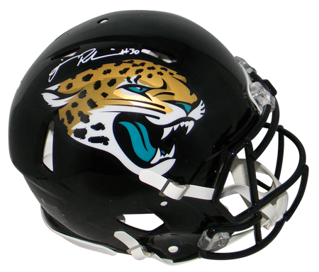 James Robinson Autographed Jacksonville Jaguars White Speed Mini Helmet