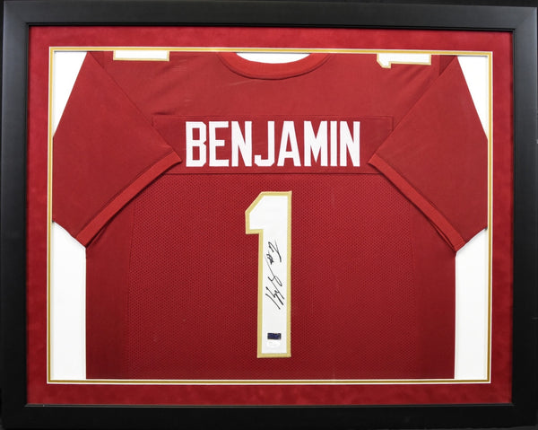 Kelvin Benjamin Autographed Florida State Seminoles #1 Framed Jersey