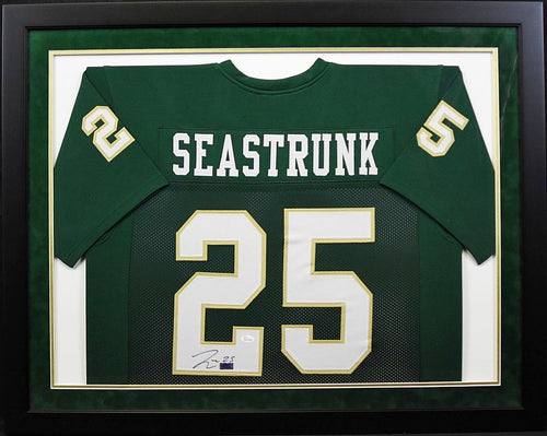 Lache Seastrunk Autographed Baylor Bears #25 Framed Jersey