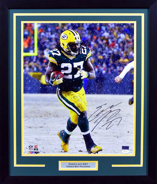 Eddie Lacy Autographed Green Bay Packers 16x20 Framed Photograph